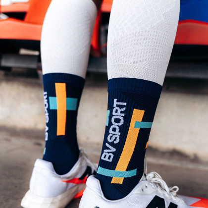 Chaussettes LIGHT RUN "BALI" Marine/Orange