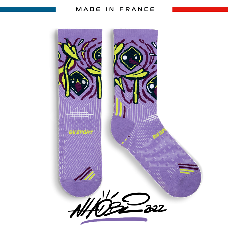 RUN COLLECTOR socks NHOBI Brasil Purple