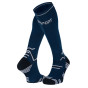 Blue/black trail compression socks