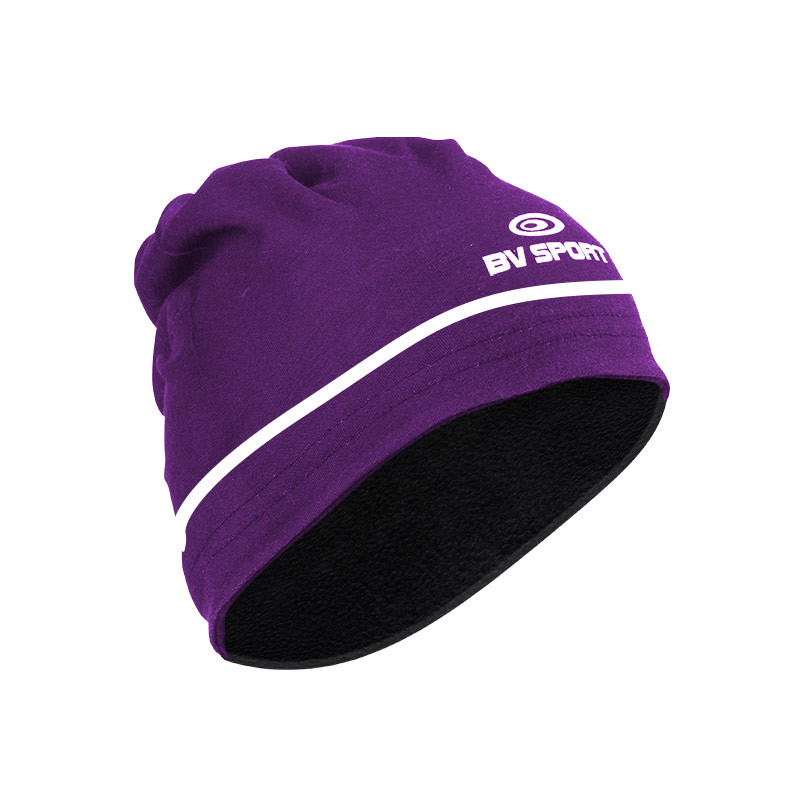 Beanie-Neck warmer purple/white - Mix