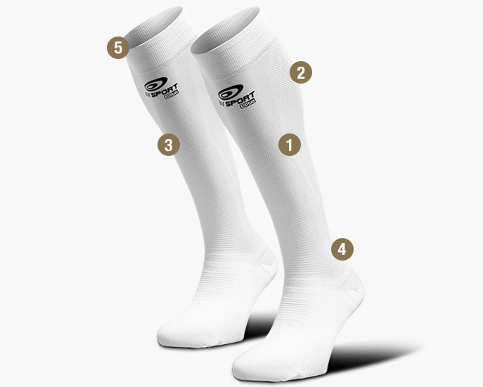 Recovery  socks Prorecup Elite EVO white
