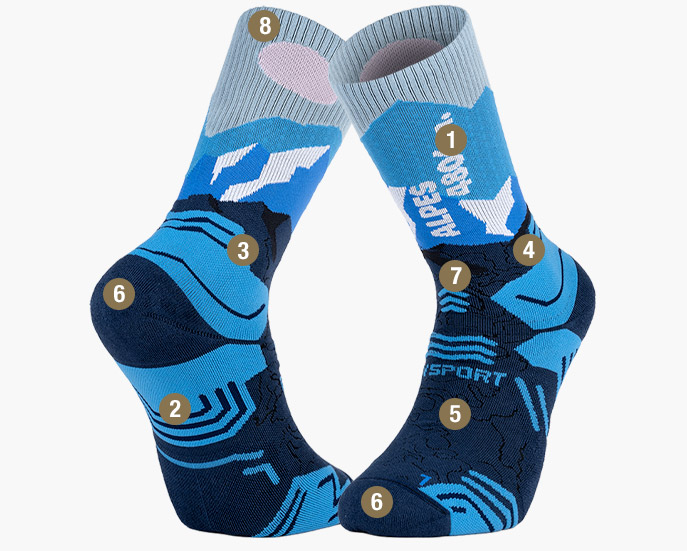 Lot De 4 Paires Chaussettes Performance Homme Alpine Design - Taille M - Noires