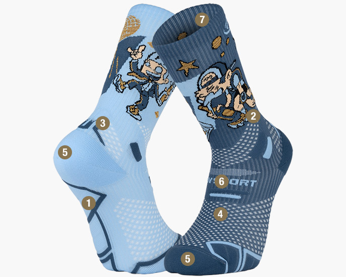Chaussettes Trail Run Mid Cut Homme Bauerfeind Sports - Sport Orthèse