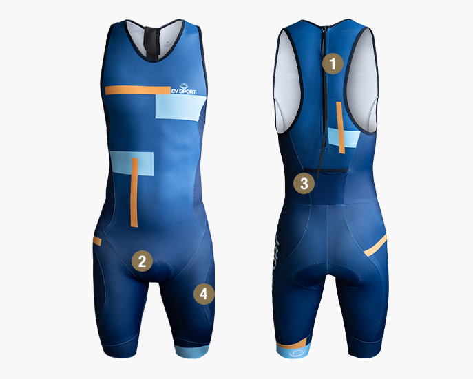 Tuta da triathlon 3x100