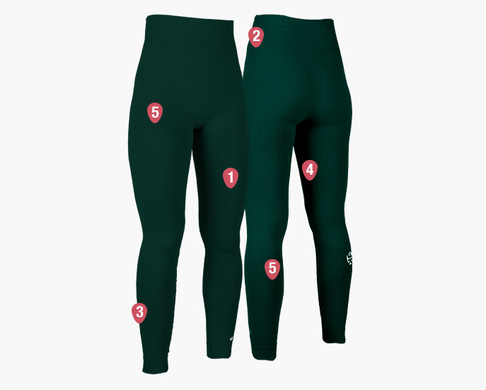 Leggings Keepfit dark green