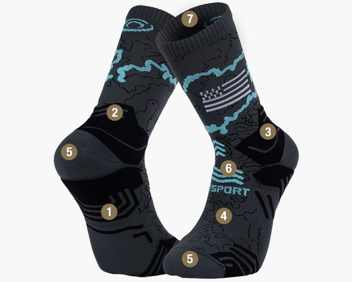 Chaussettes de randonnée et trekking adulte
