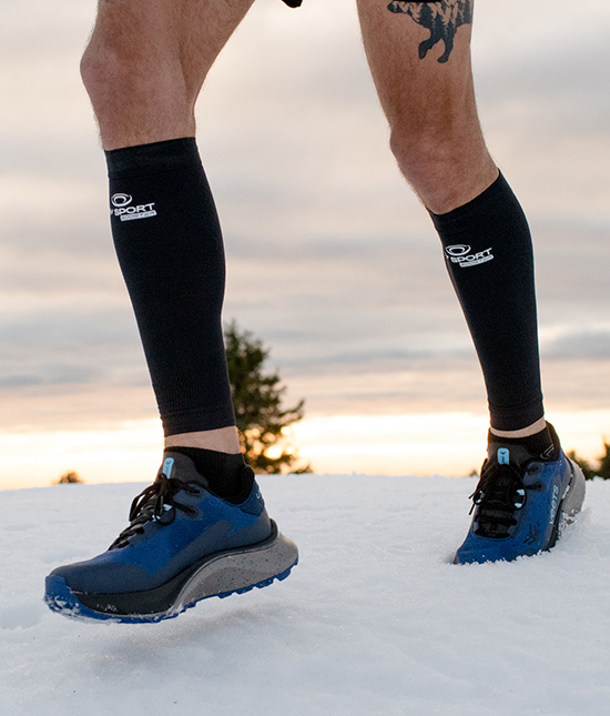 Compression sleeves for winter sports.