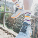 LIGHT RUN High Socks "RIO" White/Purple/Yellow LIGHT RUN High Socks "RIO" White/Purple/Yellow