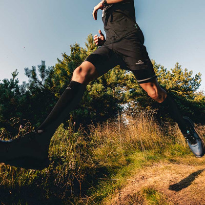 Black/grey trail ultra compression socks