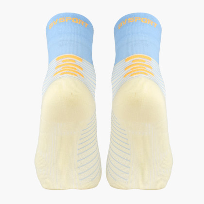 RUN MARATHON MID Socks Beige/Sky blue
