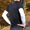Arm sleeves BOOSTER white made in France | BV SPORT Arm sleeves BOOSTER white made in France | BV SPORT